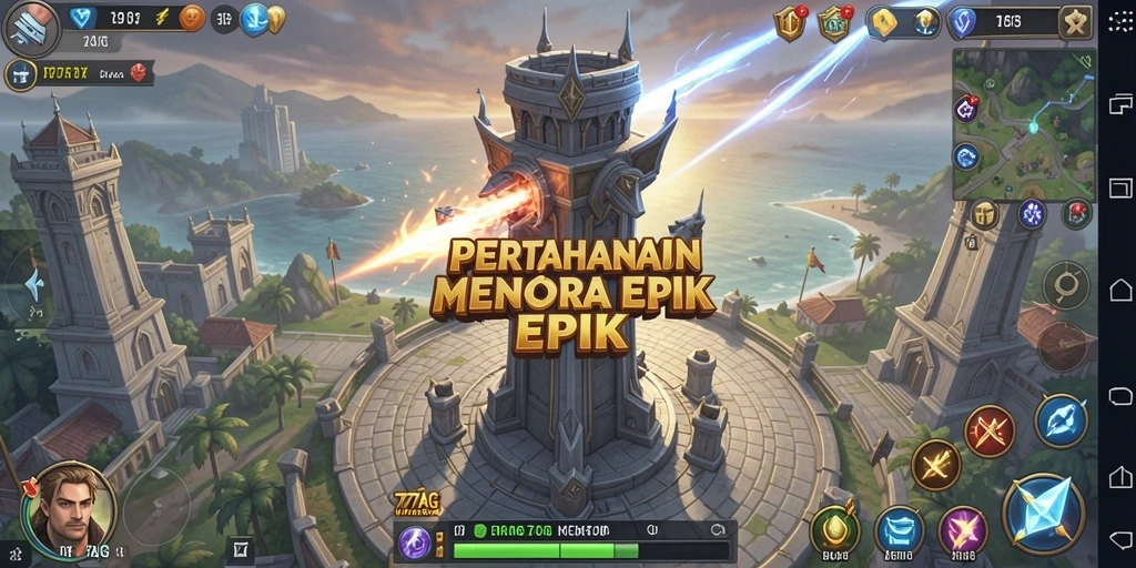 Tampak gameplay seru dari 777AG dalam perjuangan melawan gelombang musuh.