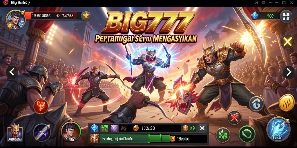 Gameplay seru dengan pertarungan mendebarkan di BIG777.
