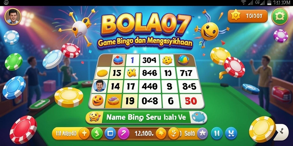 Screenshot gameplay BOLA07 yang seru dalam aksi Bingo.