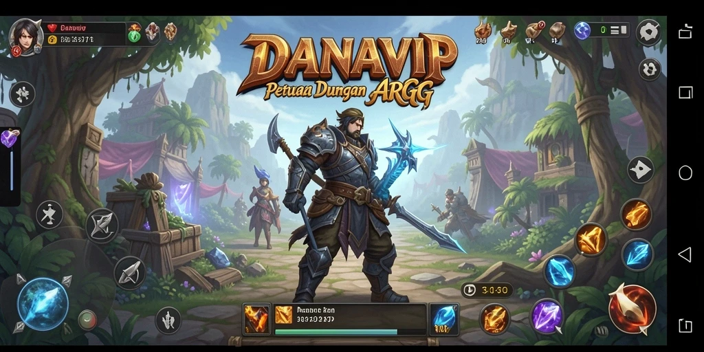 Tampilan memukau dari gameplay ARPG dalam DANAVIP.