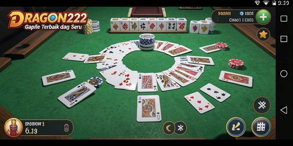 Tampilan gameplay seru Gaple di DRAGON222