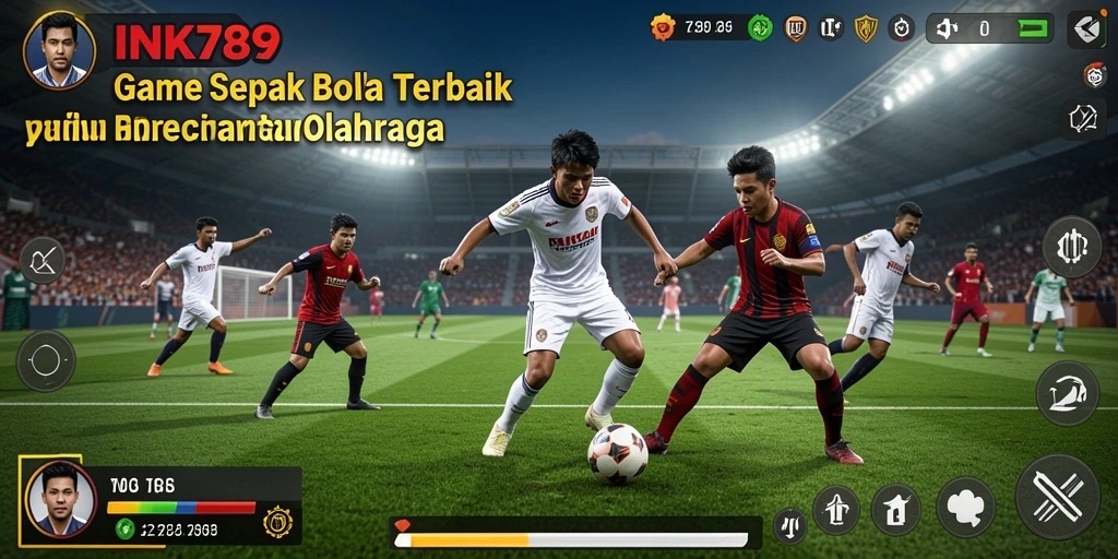 Tangkapan layar gameplay INK789 yang menampilkan aksi seru di lapangan.