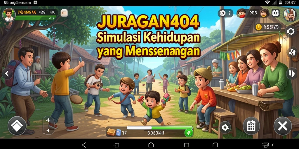 Tampilan visual utama JURAGAN404 yang menarik dan dinamis.
