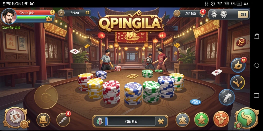 Screenshot gameplay SPINGILA yang menampilkan aksi seru QiuQiu.