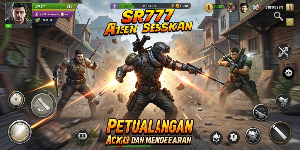 Tampilan gameplay SR777 yang seru dengan pertarungan action intens.
