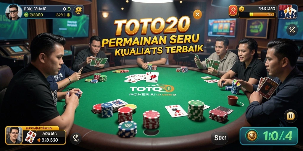 Tampilan gameplay poker seru dari TOTO20.